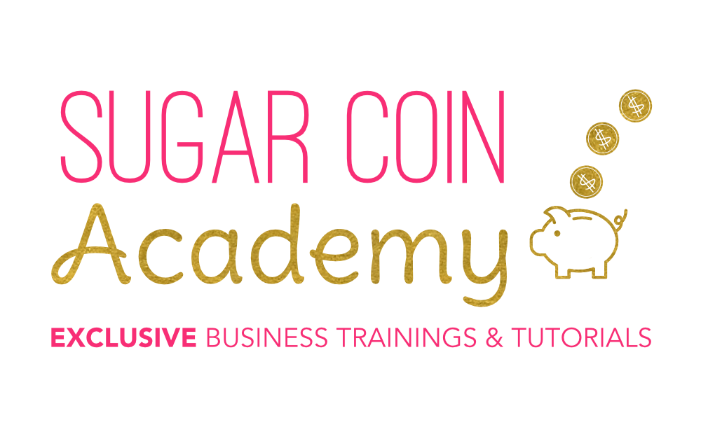 Sugar Coin Academy logo. Official Sponsor of the Sweet Fest Business Conference. A cake show for bakers and sweet makers.